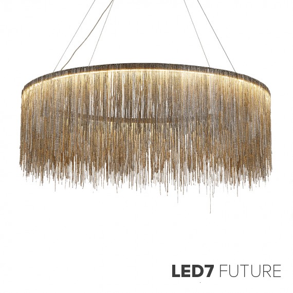 Loft Industry Modern - Metall Rain Chandelier